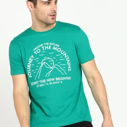 Provogue Men Typography Printed T-shirt image 5