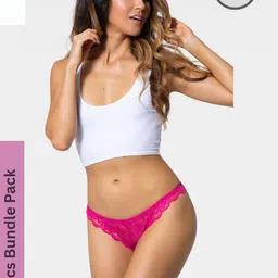 MYZA Women Rose Nylon Mid-Rise Bikini Briefs image 1