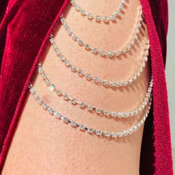 ISHKAARA Silver-Plated Leg Chain image 1