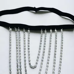 ISHKAARA Silver-Plated Leg Chain image 3