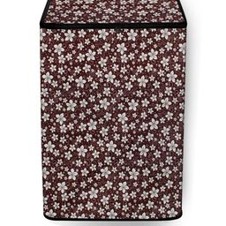 The Furnishing Tree Washing Machine Cover Floral Pattern Brown BSE Compatible for Whirlpool 7 Kg Fu-picture-11