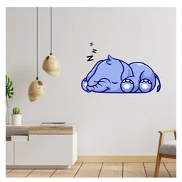 Wallstick Cute Elephant Sleeping Decorative Vinyl Wallsticker-picture-14