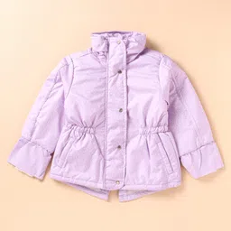 Under Fourteen Only Full Sleeves Abstract Printed Jacket - Lavender-image-32