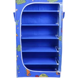 little ones Little One's   6 Shelves Baby Foldable Wardrobe   Aquatic Blue image 2