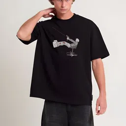 Stitchmeashirt Men Printed Drop-Shoulder Sleeves Activchill T-shirt-picture-20