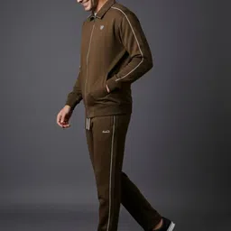 SANDPIPER Self Design Mock Collar Tracksuits image 5