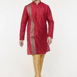 Arihant Rai Sinha Men Pure Silk Kurta with Churidar image 3