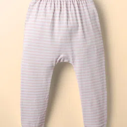 kookie kids india Kookie Kids Interlock Knit Striped & Sea Animals Printed Diaper Leggings Pack of 3 - Multicolor image 4