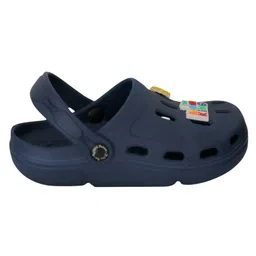 Yellow Bee Disney Solid Perforated Clogs With Simba Charms - Navy Blue image 5