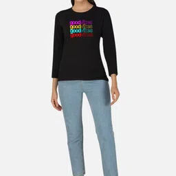 Metronaut Women 2 Printed Bio Finish Applique T-shirt image 2