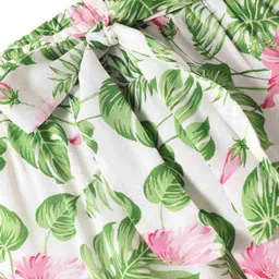 CrayonFlakes Girls Floral Printed Palazzos image 3
