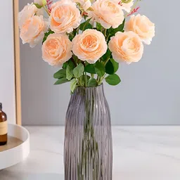 Homesake Orange 3 Pieces Hanging Peony Artificial Flower-image-50