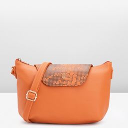 Baggit Structured Sling Bag with Geometric Printed Flap-picture-12
