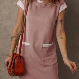 StyleCast Women Colourblocked Shift Mini Dress-image-25