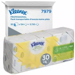 Kimberly-Clark Kleenex Folded White Paper Towel 215mm 2-Ply 3720 Sheets, 7979-picture-18