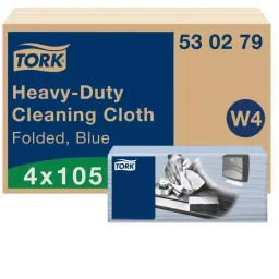 Tork Blue Non Woven Fabric Cloths for Heavy Duty Cleaning 41.5 x 35.5cm Repeat Use, 530279-picture-33