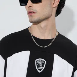 The Souled Store Oversized Carbon Colourblocked T-Shirt image 3