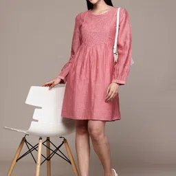 Ritu Kumar Round Neck Full Sleeve Dress image 2