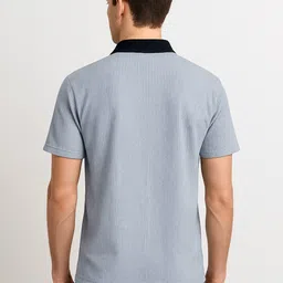 JUMPCUTS Men Polo Collar T-shirt image 4