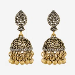 Kushal's Fashion Jewellery Dome Shaped Jhumkas Earrings-picture-49