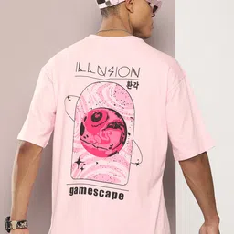 Kook N Keech Graphic Printed Drop-Shoulder Sleeves Oversized Pure Cotton T-shirt-picture-30