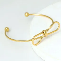 JEWILLEY Women Gold-Plated Bangle-Style Bracelet image 2
