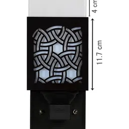 Gojeeva Brown Wood Square Wall Lamps image 4