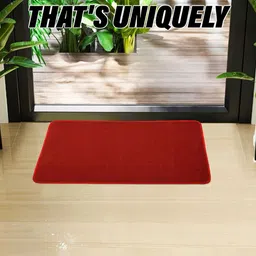 Kuber Industries Red & Green 2 Pieces Woollen Doormats image 4