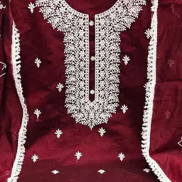 SAINOOR Embroidered Unstitched Dress Material image 5