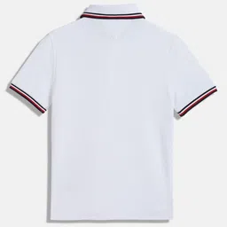 Tommy Hilfiger Boys Solid Polo Collar Cotton T-shirt image 4