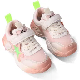 Oh! Pair Sneakers Shoes with Velcro Closure -Pink image 2
