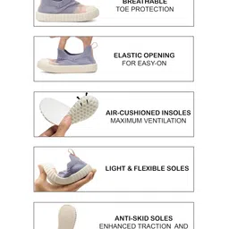 ONYC Mesh Detailed & Colour Blocked Shoes - Purple image 3