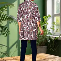 KHANJAN FASHION Geometric Printed Kurti image 2