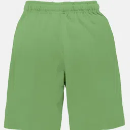 Kiddopanti Pack Of 2 Solid Shorts - Navy Blue & Quite Green image 4