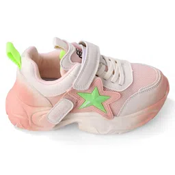Oh! Pair Sneakers Shoes with Velcro Closure -Pink image 4