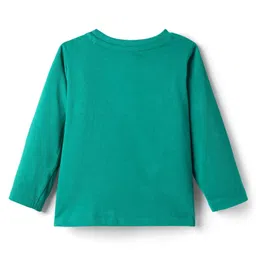 Babyhug Disney Single Jersey Knit Full Sleeves Night Suit with Simba & Friends Graphics - Green image 4