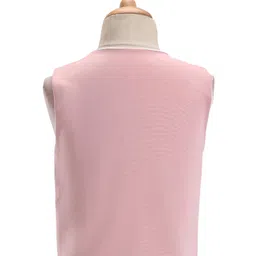 Babyhug Full Sleeves Solid Color 5 Piece Party Suit With Waistcoat & Bow -Pink image 5