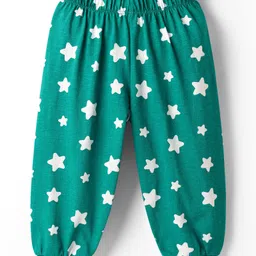 Babyhug Disney Single Jersey Knit Full Sleeves Night Suit with Simba & Friends Graphics - Green image 5