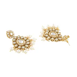 Zaveri Pearls Stone Studded & Beaded Jewellery Set image 4