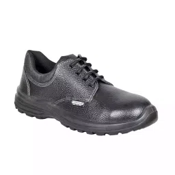 Coffer Safety Steel Toe Safety Shoes Low Ankle PU Sole Genuine Leather Black Size UK 12, CS-1012-picture-36