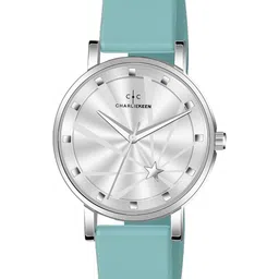 CHARLIEKEEN Women Brass Printed Dial & Straps Analogue Watch CC-LR005-SLV-BLU-picture-16