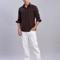 Tommy Hilfiger Men Classic Pinstripes Opaque Striped Casual Shirt image 4