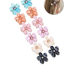 MATRA Women Set of 12 Flower Clips-picture-18