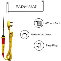Fadman 3 In 1 Soldering Iron Kit Copper, Iron & Nickle Corded 25 W with Solder Wire image 3