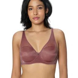 Triumph Pink Elegant Shimmer Underwired Padded Seamless Bra-image-34