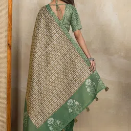 Moda Rapido Ethnic Motifs Silk Blend Handloom Saree image 4