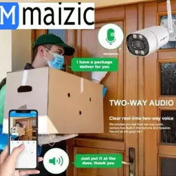 Maizic Mini Smart 4G Sim 3 MP Bullet Camera SD Card Recording Colored Night Vision, 0430ZQ77TOX image 3