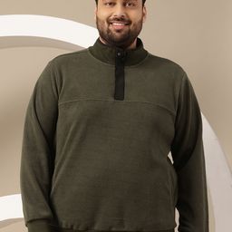 Sztori Plus Size Mock Collar Sweatshirt-picture-42