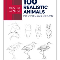 quarto Draw Like an Artist 100 Realistic Animals Drawing Book by Melissa Washburn - English-picture-35
