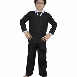 Kaku Fancy Dresses Dr Bhimrao Ambedkar Freedom Fighter Republic Day & Independence Day Theme Costume Set - White & Black-image-94